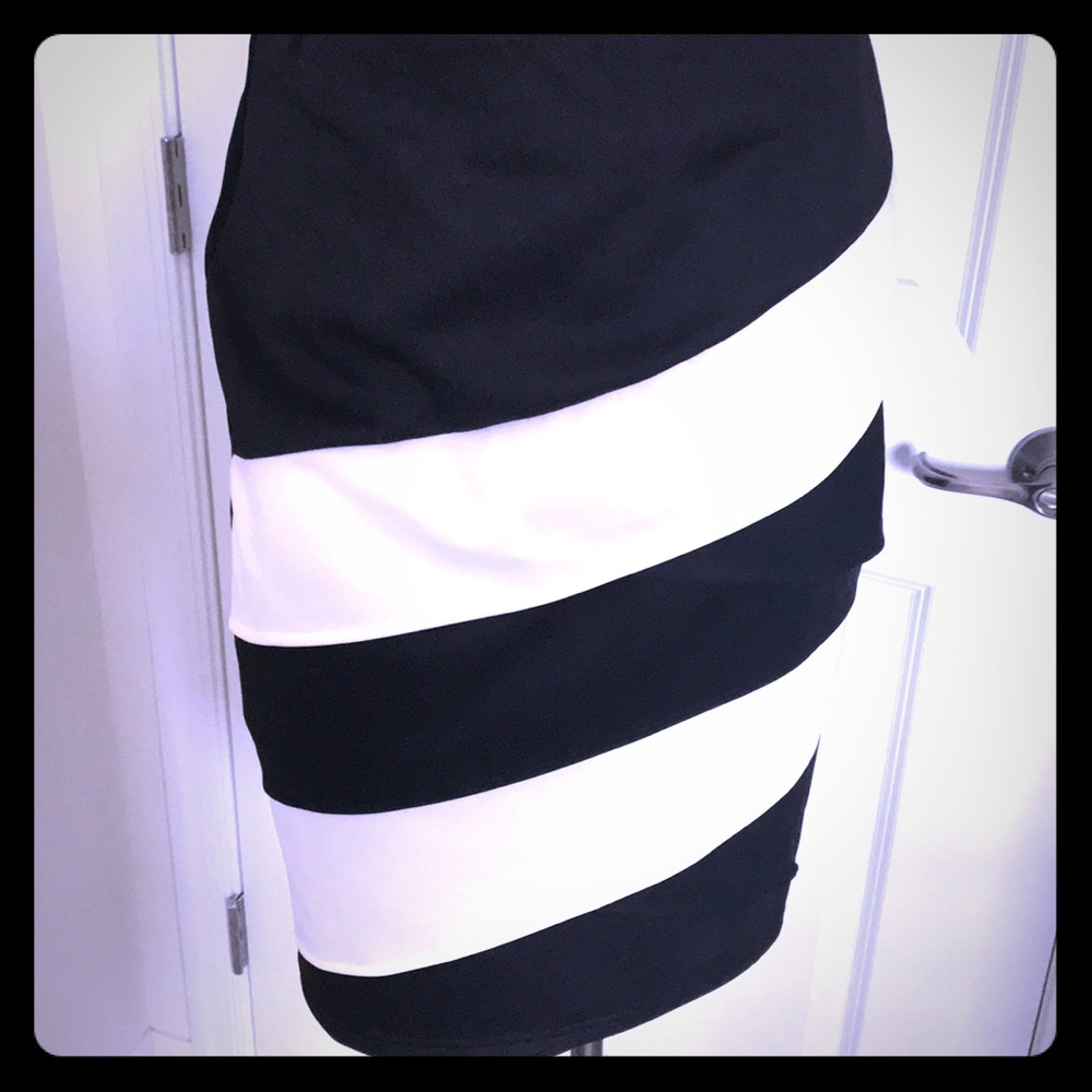 Mikarose black and white skirt